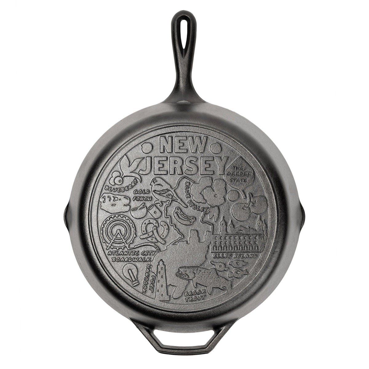 American Road Trip: 12 Inch Seasoned Cast Iron Skillet, New Jersey